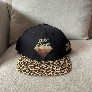 Pink Dolphin leopard print SnapBack hat